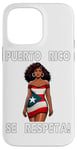 iPhone 14 Pro Max Puerto Rico Se Respeta Afro Boricua Lady PR Flag Case