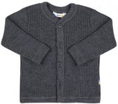 Cardigan/Kofta ribbstickad 100% merinoull (90 (86/92))