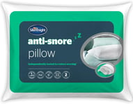 Silentnight Polyester Anti-Snore Pillow Ergonomically Designed with Contoured to