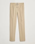 PT01 Soft Cotton/Stretch Drawstring Pants Beige