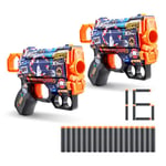 Le Pistolet Menace XSHOT Skins Sonic Race Team - Décoration Sonic Le Hérisson (2 Pistolet et 16 Fléchettes) par ZURU