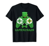 Video Game Leprechaun St Patricks Day Gamer Kids Boys Gaming T-Shirt