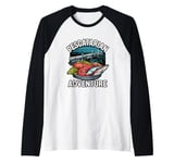 Pescatarian Adventure Ocean Food Lover Raglan Baseball Tee