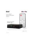 Club 3D CSV-1381 - video/audio switch - 3-to-1 8K 60 Hz/4K 120 Hz - 4 ports