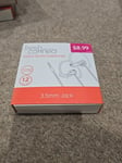 Fresh Connect Wired Sports Earphones 3.5mm Jack  1.2m Cable Headphones  WHITE