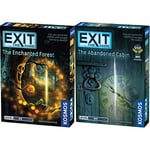 Thames & Kosmos - EXIT: The Enchanted Forest - Level: 2/5 - Unique Escape Room Game - 1-4 Players & - EXIT: The Abandoned Cabin - Level: 2.5/5 - Unique Escape Room Game - 1-4 Players