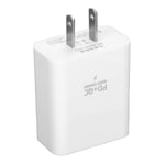 25 W seinälaturi, kaksiporttinen QC 3.0 pikalatauslohko ja PD USB C -virtalähde 100–240 V