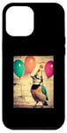 iPhone 12 Pro Max Blue Jay Retro Art Print Birthday Party Balloons & Party Hat Case