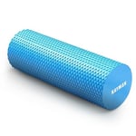 KAYMAN Sports Foam Roller Sports Recovery, Deep Tissue Muscle Tension Relief & Circulation Increase Portable & Lightweight Self Massager for Back, Legs, Gym, Pilates & Yoga EVA 44.5 x 15cm (Blue)