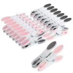 Romon Pince a Linge, Lot de 30 Epingle a Linge Pinces à Linge Exterieur, Pinces pour Corde à Linge, Multicolores Clips Ultra-Grip Épingles à Linge Plastique pour Serviettes Underwears Vêtements