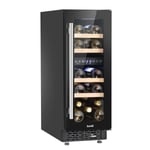 Baridi 17 Bottle Dual Zone Slim 30cm Wine Cooler Touch Screen Black DH204