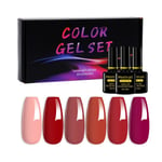 UV Nagelkit Nail Gel Nagellack Polygel multifärg