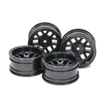 TAMIYA 51686 Black Rims, Pack of 1. Model Making