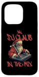 Coque pour iPhone 15 Pro DJ Santa Claus Spinning Christmas Beats Funny House Music