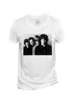 T-Shirt Homme Col V The Doors Jim Morrison Rock 70's Photo Vintage Groupe