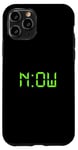 Coque pour iPhone 11 Pro Motif vert vieilli The Time Is Now