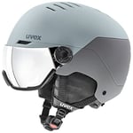 uvex Wanted Visor - Ski Helmet for Men and Women - Visor - Individual Fit - Glacier - Rhino Matt - 54-58 cm