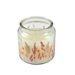 Homéa, Bougie Verrine Décorée Pure Harmonie D10 x 10 cm Parfum Romance Florale