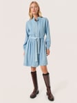 Soaked In Luxury Friday Shirt Dress, Medium Blue Denim