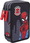 CERDÁ LIFE'S LITTLE MOMENTS - Trousse Scolaire 3 Compartiments de Spiderman,Comprend Toutes les Fournitures Scolaires Nécessaires - Licence Officielle Marvel 2700000381 Multicolore