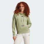 adidas Signature Graphic Embroidery French Terry Loose Hoodie Women