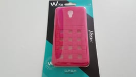 Wiko Damier Coque en silicone pour Wiko Bloom Fuchsia