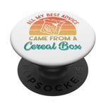 All My Best Advice Came from a Cereal Box – Retro Sarcastic PopSockets PopGrip Interchangeable