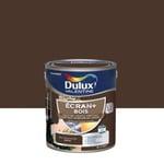 Peinture extérieure Ecran+ bois Dulux Valentine satin brun normandie 2L