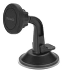 DELTACO magnetic car holder, suction mount, for mobile phone, black