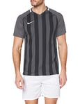 Nike Men Striped Division III Short Sleeve Top - Anthracite/Black/White/White, Small