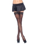 Leg Avenue - Thigh High Lace Top Strømper - One Size