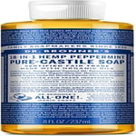 Dr Bronners Pure Castile Soap Peppermint (237ml 100% 237 ml (Pack of 1) 