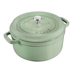 Staub La Cocotte 28 cm round Cast iron sage