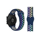 Klockarmband silikon Samsung Galaxy Watch 4 40mm 44mm/Gear Sport, Huawei Watch GT3/GT2 42 mm, Honor Watch SE, Garmin Ven Blå 20 mm