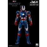 Marvel Infinity Saga Dlx Figurine 1/12 Iron Patriot 17 CM THREEZERO