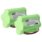 2x Battery for Albrecht AE180H AE105H 1200mAh