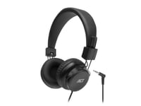 Act Ac9300 Hodetelefoner/Headset Hodetelefoner Kablet Hodebånd Musikk Svart