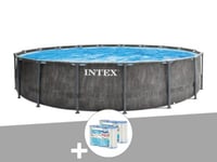 Kit piscine tubulaire Intex Baltik ronde 5,49 x 1,22 m + 6 cartouches de filtration