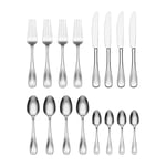 Oneida Voss 16 Piece Stainless Steel Cutlery Set - Dishwasher Safe Rustproof