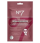 No 7 Restore & Renew FACE & NECK MULTI ACTION Serum Boost Sheet Mask