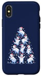 Coque pour iPhone X/XS Ours polaire Arbre de Noël Drôle Ours de glace Vacances