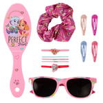 Paw Patrol 12pc Girls Kids Sunglasses Hair Accessories Set with Carry Case