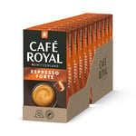 Café Royal Espresso Forte 100 Capsules for Nespresso Coffee Machine - 8/10 Intensity - UTZ certified Aluminum Coffee Capsules