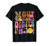 Peace Out Single Digits Tie Dye 10 Year Old Girl Birthday T-Shirt