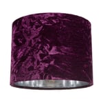 Modern Crushed Velvet Lamp Shade with Shiny Paper Inner