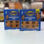 Peeps Marshmallow Gingerbread Man 6 Pack 85g x 2 Packs USA Import