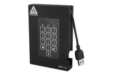 Apricorn Aegis Padlock Fortress A25-3PL256-S4000F - 4 TB - Extern SSD - USB 3.0