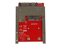 StarTech.com Adaptateur mSATA SSD vers SATA 2,5" - Carte Convertisseur mSATA SSD vers SATA 2,5" - Contrôleur de stockage - 1 Canal - SATA 6Gb/s - SATA 6Gb/s - pour P/N: BRACKET125PT, BRACKET125PTP, SATERASER4, SDOCK1EU3P2, SDOCK4U313, USB31C2SAT3