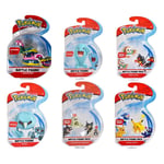 Pokemon Battle Figure Pack - Mini Figure 5cm Anime Action Figure - Full Set x6