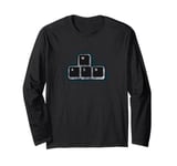 WASD Keycaps Gamer Gaming PC Keyboard PC Master Race Men Boy Long Sleeve T-Shirt